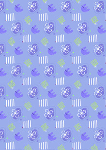 紫色卡通图案背景纹理