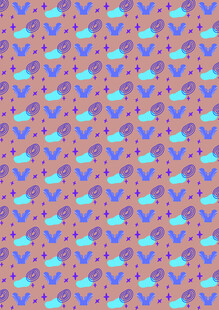 紫色背景蓝紫色图案纹理