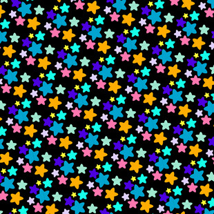 多彩星星图案背景