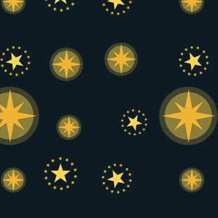 金色星星图案背景