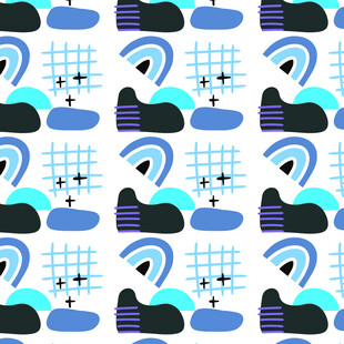 几何图案运动鞋背景图