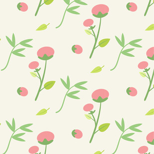 粉色花卉图案背景纹理