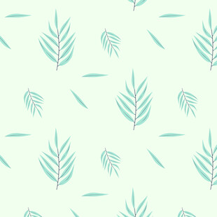 清新绿叶图案背景纹理