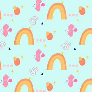 彩虹糖果可爱图案背景