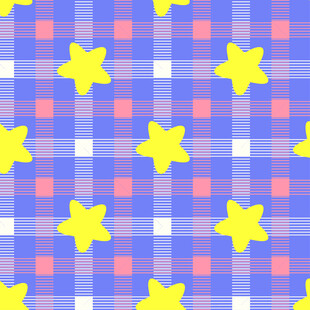 紫色格子底星星图案背景