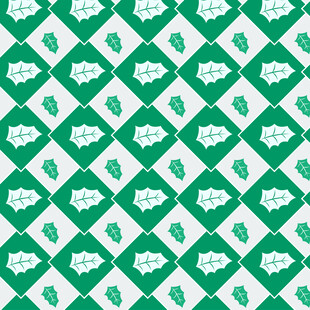 绿色菱形花朵图案背景