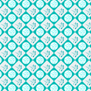 蓝白几何图案无缝背景