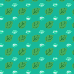 清新绿叶云朵图案背景