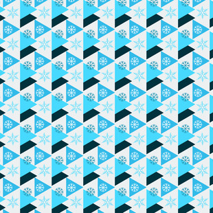 蓝白几何图案无缝背景