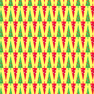 圣诞主题几何图案背景