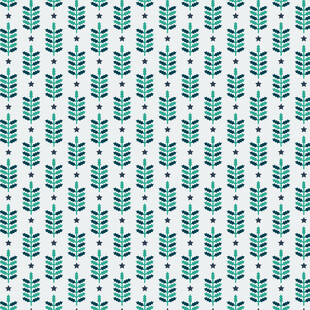 清新绿植图案无缝背景