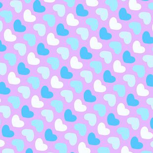 粉蓝爱心图案背景