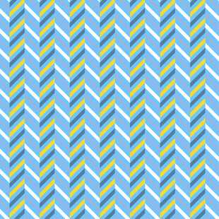 蓝黄相间之字形几何图案