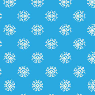 蓝色雪花图案背景纹理