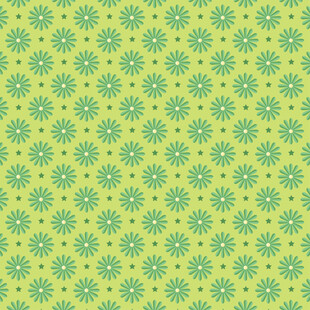 黄绿花卉图案背景