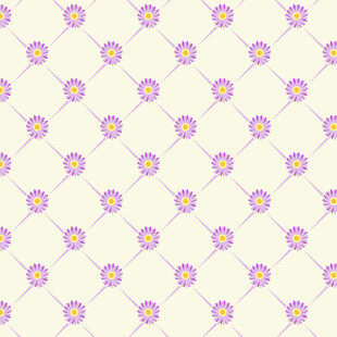 粉色花朵几何图案背景