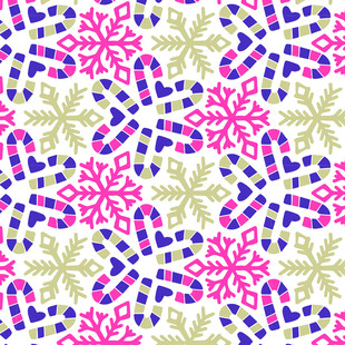 多彩几何花纹图案设计