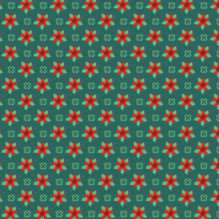 蓝底红星几何图案背景