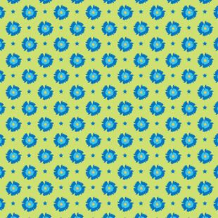 黄色底蓝色圆点图案背景