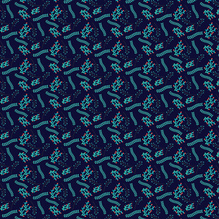 深蓝色植物图案纹理背景