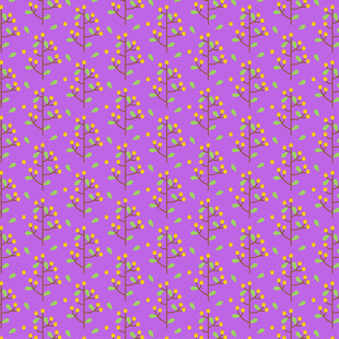 紫色花卉图案背景纹理