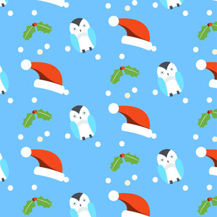 圣诞雪人图案背景