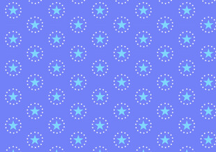 蓝色渐变花朵图案背景