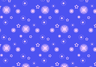 蓝色雪花背景图案