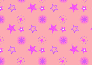 粉色背景梦幻星星图案