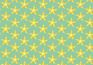 蓝底黄星图案背景