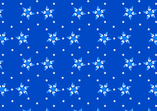 蓝色雪花图案背景纹理