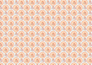 橙色几何图案无缝背景