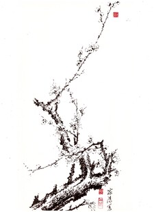 水墨梅花图
