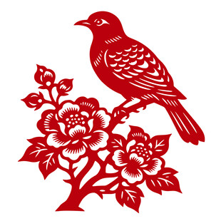 花鸟剪纸