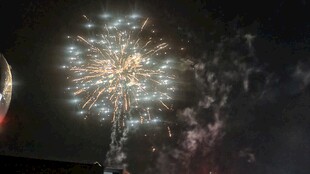 夜空中绽放的绚丽烟花