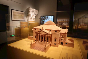 古建筑模型展示于展厅