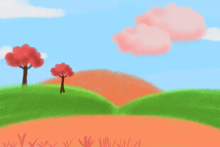 粉色树背景图片