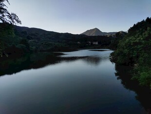 宁静湖畔的优美自然景致