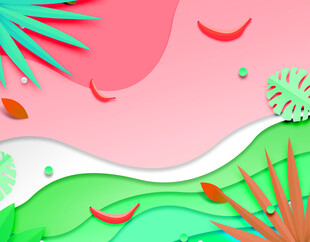 梦幻多彩的自然景观画面