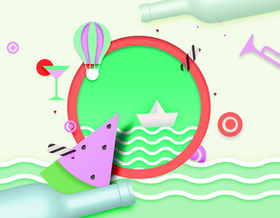 海洋主题创意插画元素