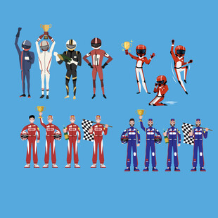 多样运动角色形象展示