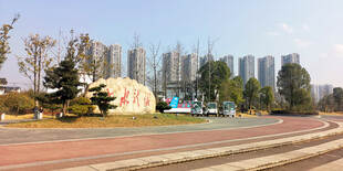 城市中的美丽户外道路