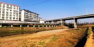 城郊桥梁与建筑景观