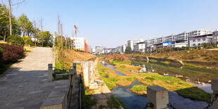 河畔多彩景观步道