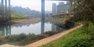 城市河畔风景