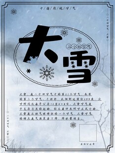 大雪海报