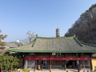 中式传统古建筑庙宇景观