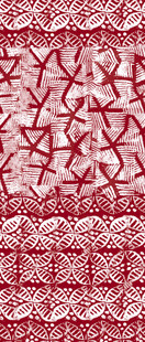 红色蕾丝花纹织物图案