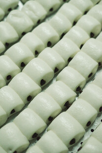 整齐排列的美味豆沙包