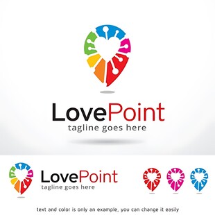 LovePoint创意标志设计